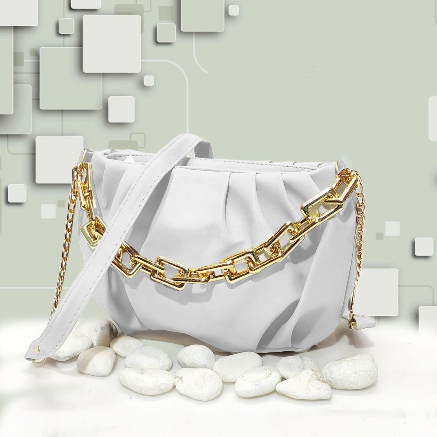 Chic Handbags - Grayish Green