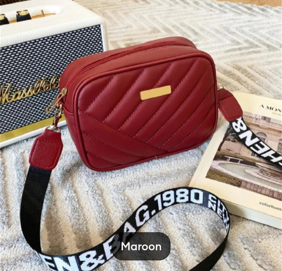 Urban Crossbody Bag - Maroon